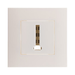 Prise Tel. 8 Plots Prêt À Poser - Blanc - Simplea