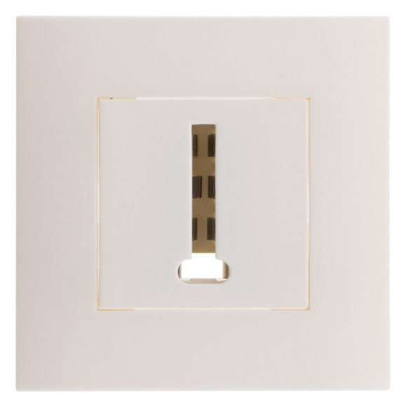 Prise Tel. 8 Plots Prêt À Poser - Blanc - Simplea