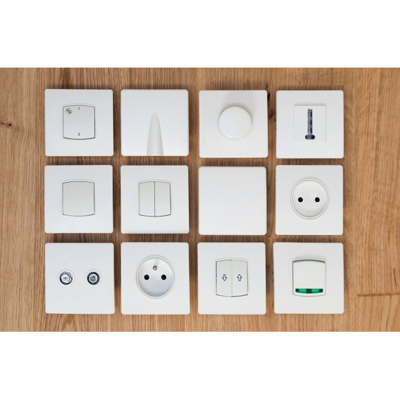 Commande Vmc Borne-auto Vis + Griffes Blanc - Diwone