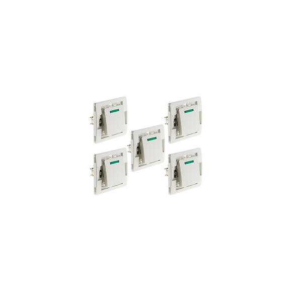 Lot De 5 Boutons Poussoirs À Voyant Venus Bornes Auto - Non Monté -blanc - Venus
