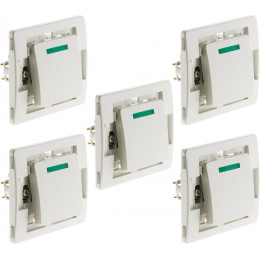 Lot De 5 Boutons Poussoirs À Voyant Venus Bornes Auto - Non Monté -blanc - Venus