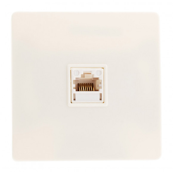 Prise Téléphone Rj 45 Vis + Griffes Blanc - Diwone