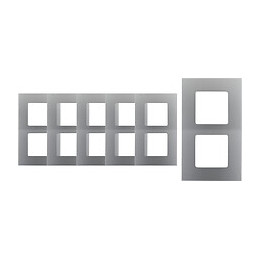 Lot De 6 Plaques Doubles Verticales - Métal - Clarys