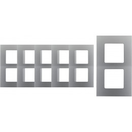 Lot De 6 Plaques Doubles Verticales - Métal - Clarys