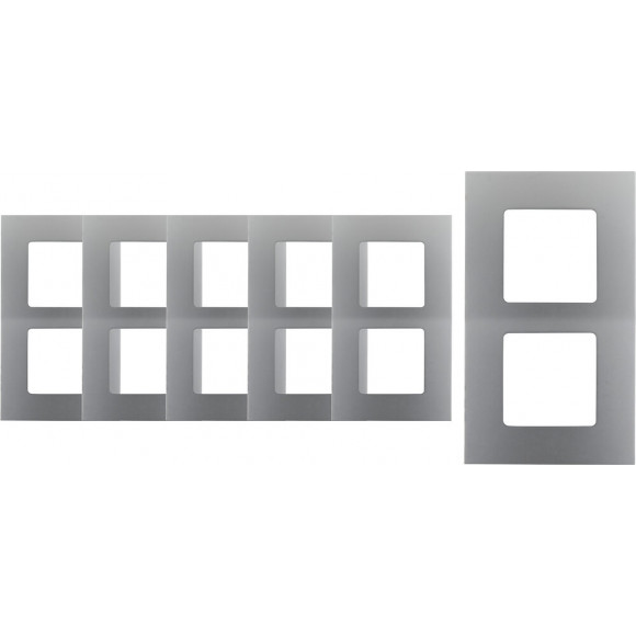 Lot De 6 Plaques Doubles Verticales - Métal - Clarys