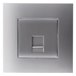 Prise Tel. Rj 45 Cat.5 Prêt À Poser -silver - Simplea