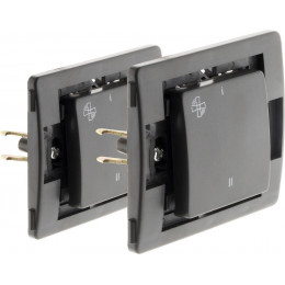 Lot De 2 Commandes Vmc Bornes Auto - Composable - Noir - Venus