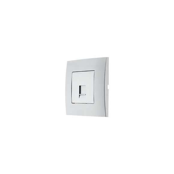Prise Tel. Rj 45 Cat.5 Prêt À Poser -silver - Simplea