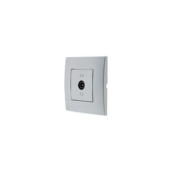 Prise Tv Prêt À Poser - Silver - Simplea