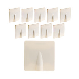 Lot De 10 Plaques Sortie De Câble 16a Vis + Griffes Blanc - Diwone