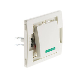 Bouton Poussoir À Voyant Venus Bornes Auto - Non Monté -blanc - Venus