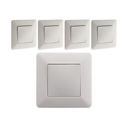 Lot De 5 Interrupteurs Va & Vient 10a Blanc - Artezo