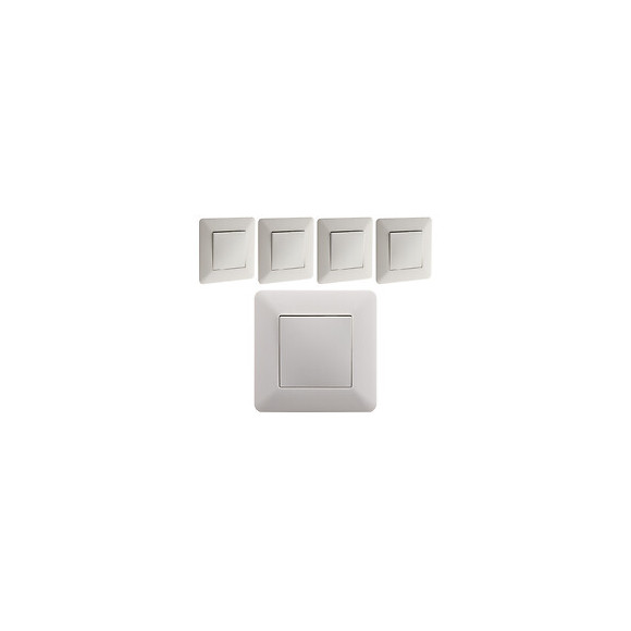 Lot De 5 Interrupteurs Va & Vient 10a Blanc - Artezo