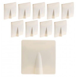 Lot De 10 Plaques Sortie De Câble 16a Vis + Griffes Blanc - Diwone