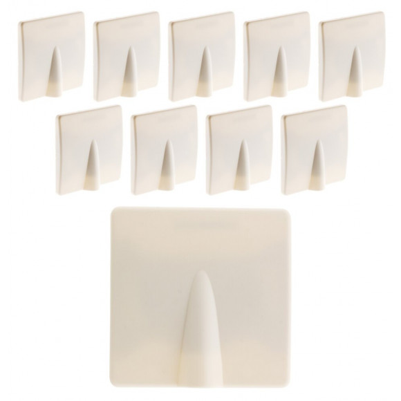 Lot De 10 Plaques Sortie De Câble 16a Vis + Griffes Blanc - Diwone