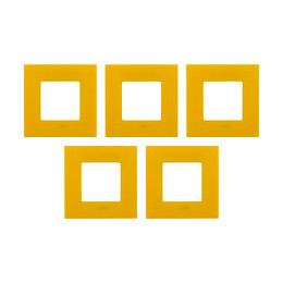 Lot De 5 Plaques De Finition Jaune - Clarys
