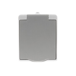 Prise 2p+t Ip54 - Gris Clair