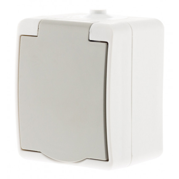 Prise 2p+t Ip54 - Gris Clair