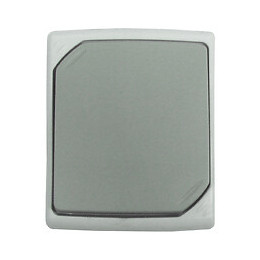 Bouton Poussoir Gris Clair - Ip54
