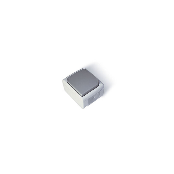 Bouton Poussoir Gris Clair - Ip54