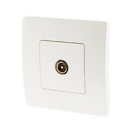 Prise Tv Ø9.52 Mâle Blanc - Venus