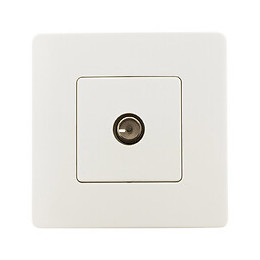 Prise Tv Ø9.52 Mâle Blanc - Venus