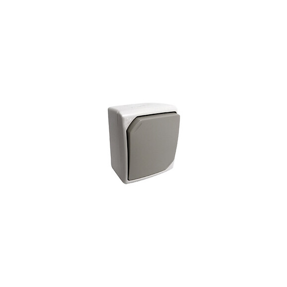 Bouton Poussoir Gris Clair - Ip54