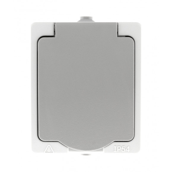 Prise 2p+t 16a Gris Clair Ip54 - Akya