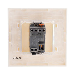 Bouton Poussoir Prêt À Poser - Blanc - Simplea