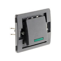 Bouton Poussoir À Voyant Bornes Auto - Composable -noir - Venus