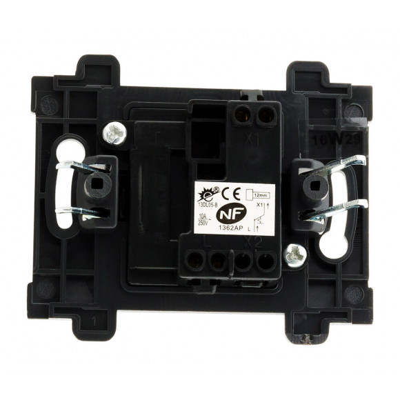 Bouton Poussoir Bornes Auto - Composable - Noir - Venus