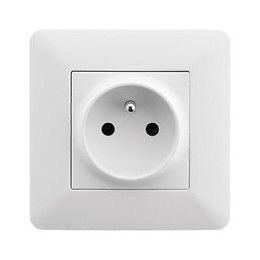 Prise 2p+t 16a Simple Blanc - Artezo