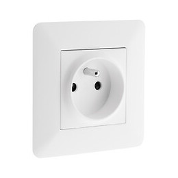 Prise 2p+t 16a Simple Blanc - Artezo