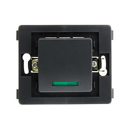 Bouton Poussoir À Voyant Bornes Auto - Composable -noir - Venus