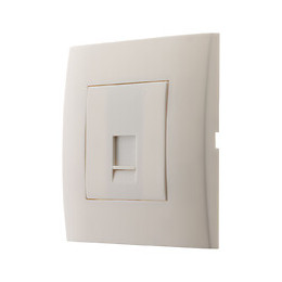 Prise Tel. Rj 45 Cat.5 Prêt À Poser -blanc - Simplea