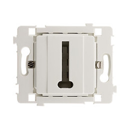 Prise Tél. 8 Plots Nu Blanc - Clarys