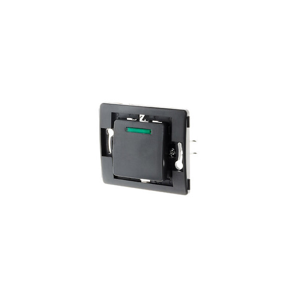 Bouton Poussoir À Voyant Bornes Auto - Composable -noir - Venus