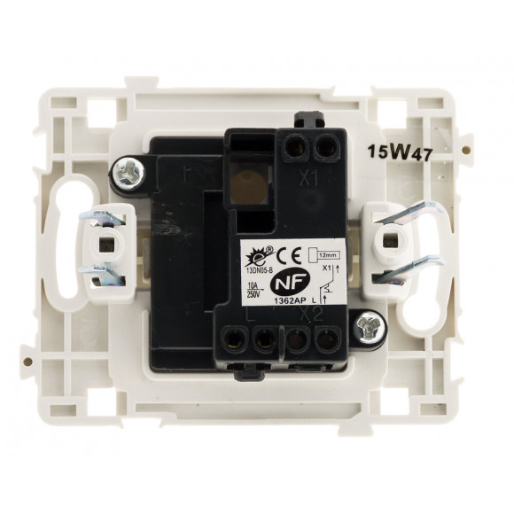 Bouton Poussoir Bornes Automatiques Nu - Blanc - Clarys