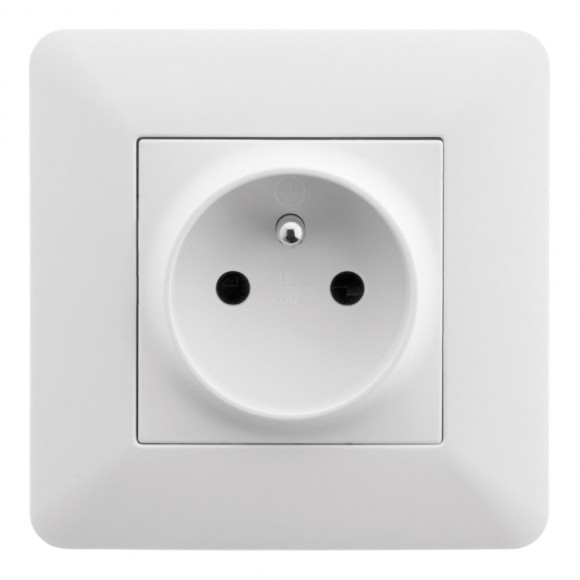Prise 2p+t 16a Simple Blanc - Artezo