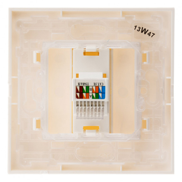 Prise Tel. Rj 45 Cat.5 Prêt À Poser -blanc - Simplea