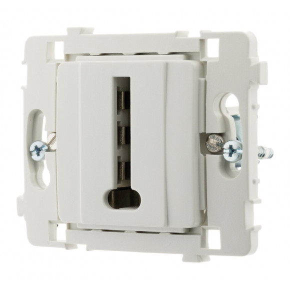 Prise Tél. 8 Plots Nu Blanc - Clarys