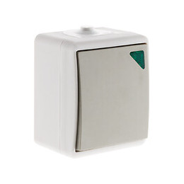 Va-et-vient À Voyant Ip54 - Gris Clair