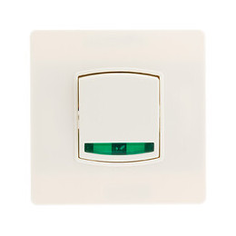 Va & Vient Voyant Borne-auto Vis+griffes Blanc - Diwone