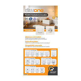 Lot De 10 Va & Vient Borne-auto Vis+griffes Diwone Blanc - Diwone