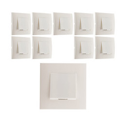 Lot De 10 Va Et Vient Montés Module Large Blanc - Simplea