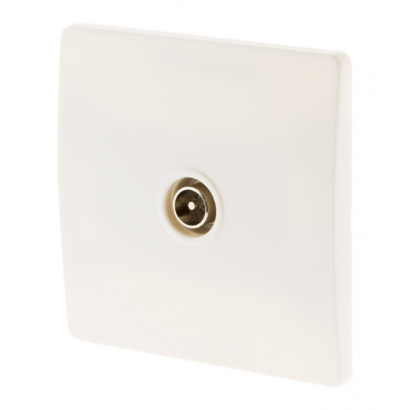 Prise Tv Ø9,52 Vis + Griffes Blanc - Diwone