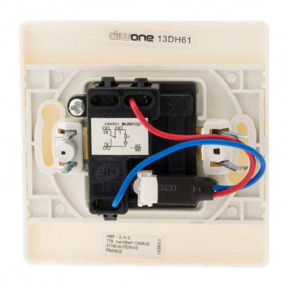 Va & Vient Voyant Borne-auto Vis+griffes Blanc - Diwone