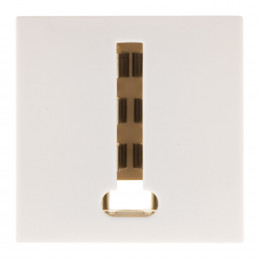 Prise Tel. 8 Plots - Moteur Seul - Blanc - Simplea