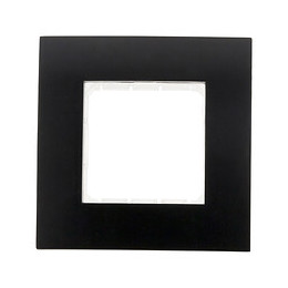 Plaque Noire Mat Simple Avec Support Transparent - Simplea