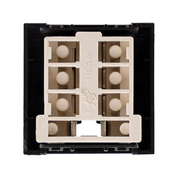 Prise Tel. 8 Plots - Moteur Seul - Noir  - Simplea